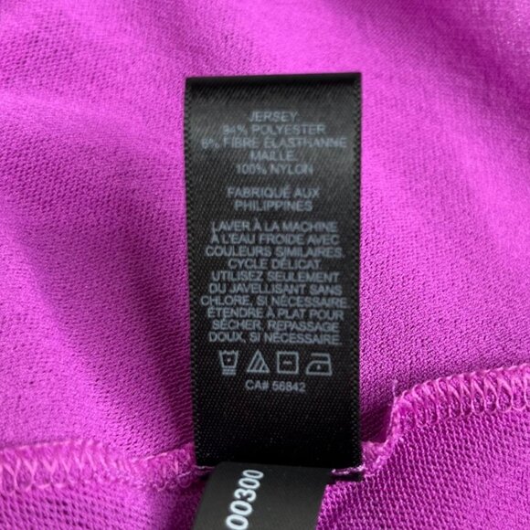 Express Shirt Blouse Womens Small Pink Double Vneck New - Picture 7 of 8